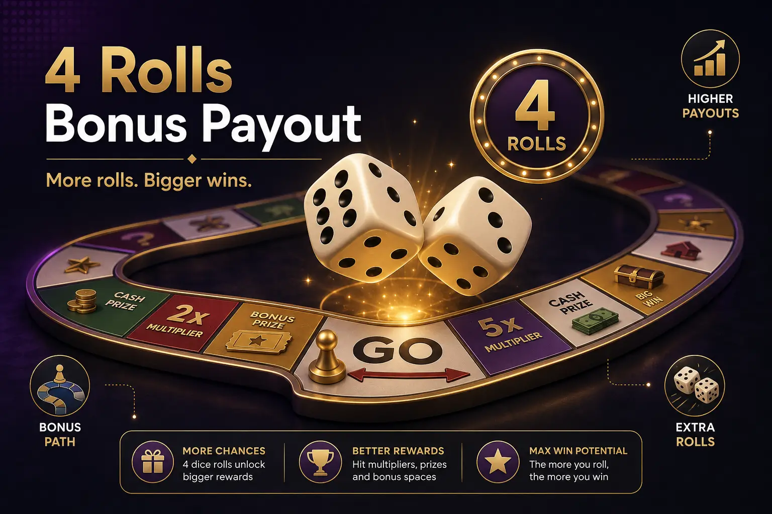 Monopoly four rolls
